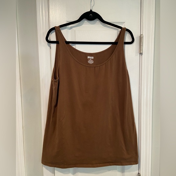 Duluth Size XXL Brown Cotton Stretch Pullover Scoop Neck Tank Top - Picture 1 of 8